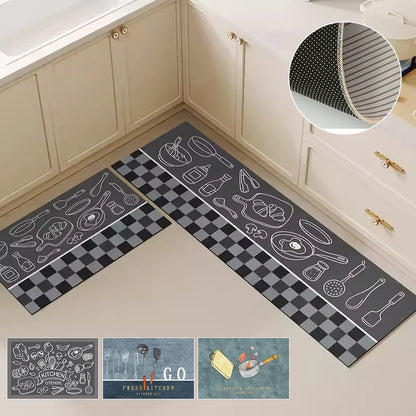 2 PCS Anti Slip Kitchen Floor Mats