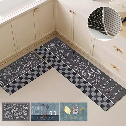 2 PCS Anti Slip Kitchen Floor Mats