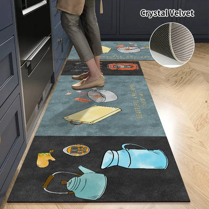 2 PCS Anti Slip Kitchen Floor Mats