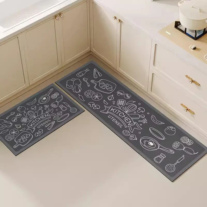2 PCS Anti Slip Kitchen Floor Mats