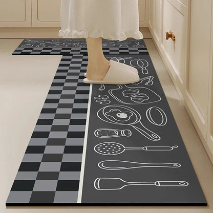 2 PCS Anti Slip Kitchen Floor Mats