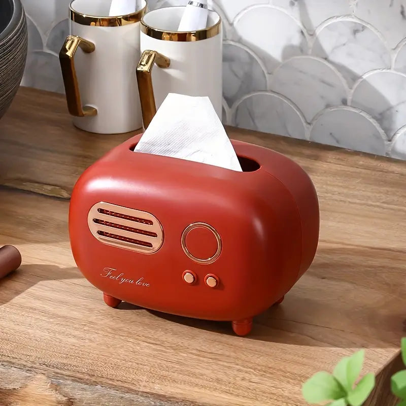 Radio Tissue Box Holder
