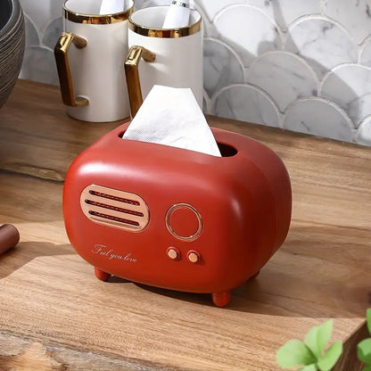 Radio Tissue Box Holder