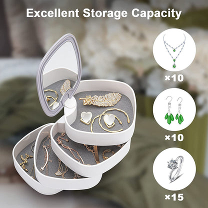 4 Layer Rotating Jewelry Organizer