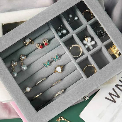 Velvet Glass Jewelry Box