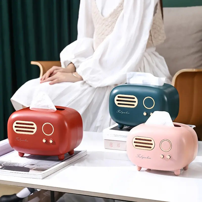 Radio Tissue Box Holder