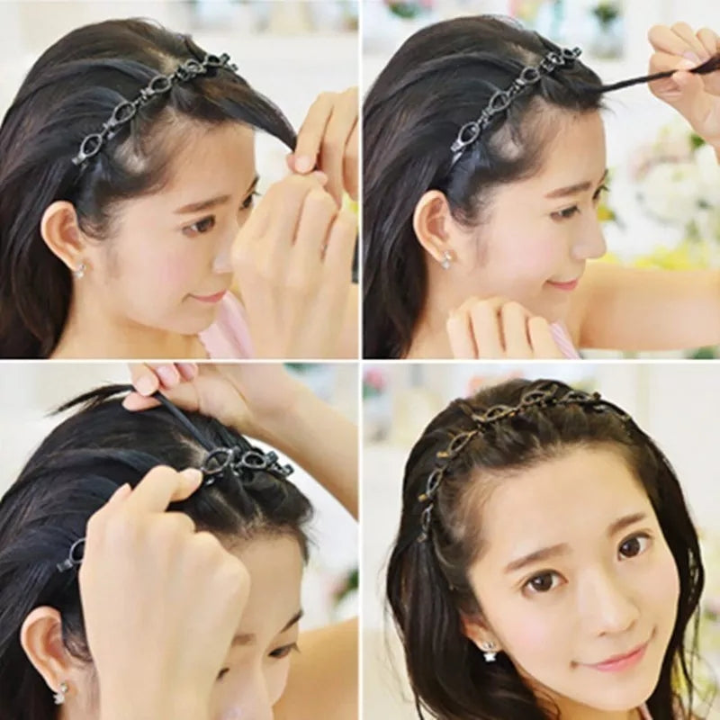 Double Bangs Headband / Hair Twister Headband