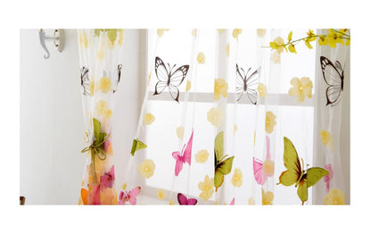 Butterfly Sheer Tulle Curtain