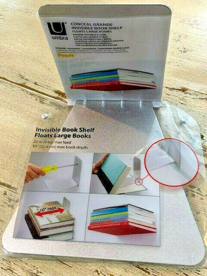 Conceal Invisible Floating Bookshelf