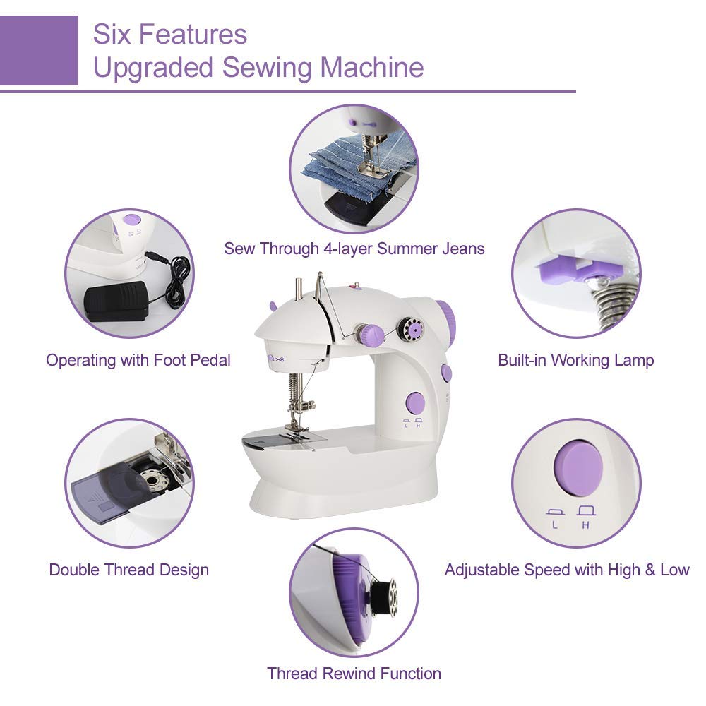 Mini Handheld Pedal Sewing Machine