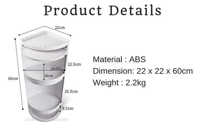 Rotating Corner Storage Rack