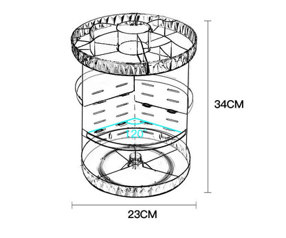 360 Rotating Cosmetic Organizer