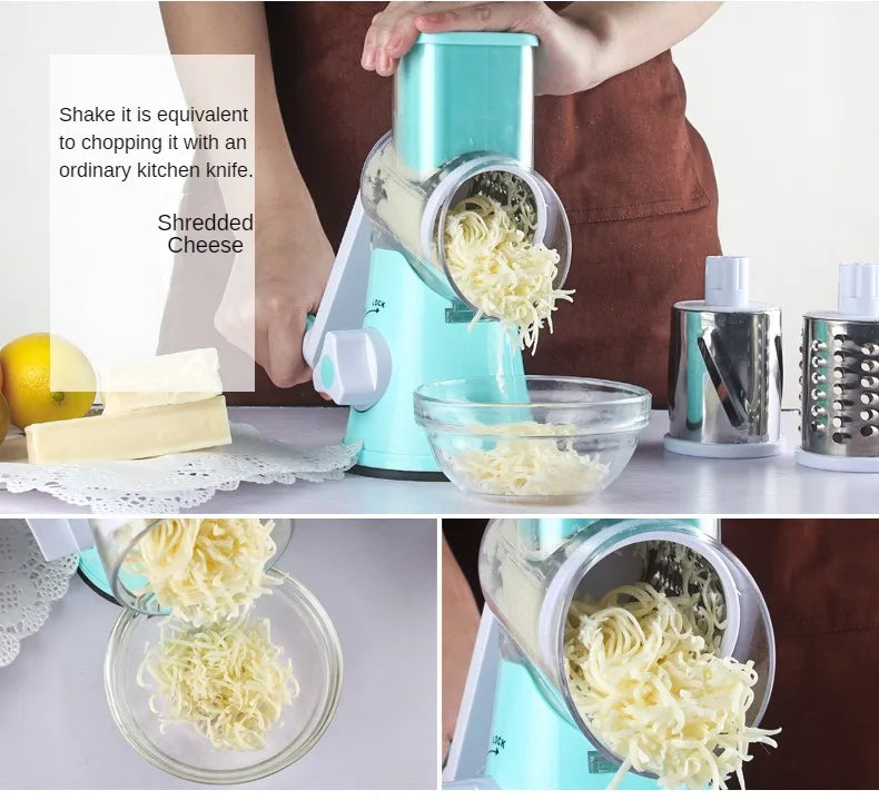 Rotary Drum Vegetable Cutter Grater