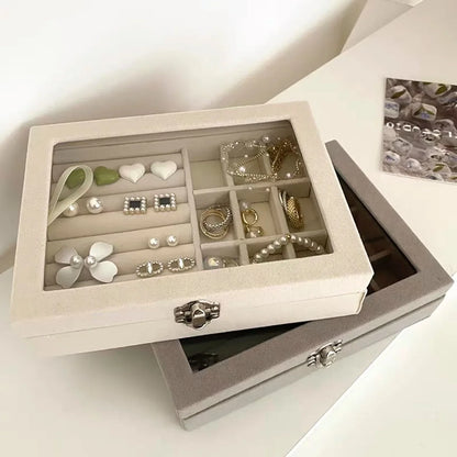 Velvet Glass Jewelry Box