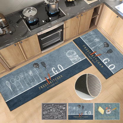 2 PCS Anti Slip Kitchen Floor Mats