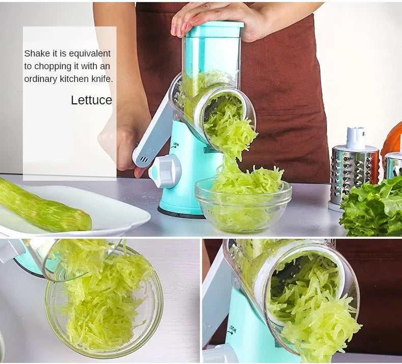 Rotary Drum Vegetable Cutter Grater
