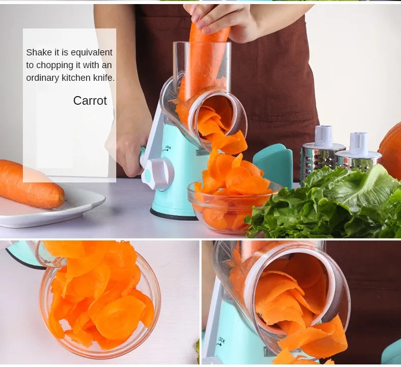 Rotary Drum Vegetable Cutter Grater