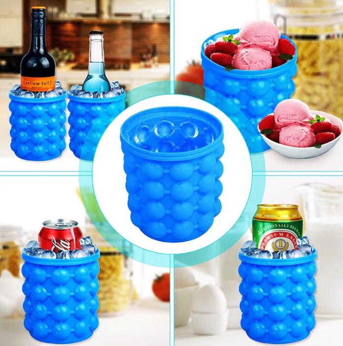 Silicone Ice Cube Bucket