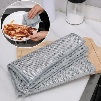 Pack of 4 Steel Wire Cleaning Cloth