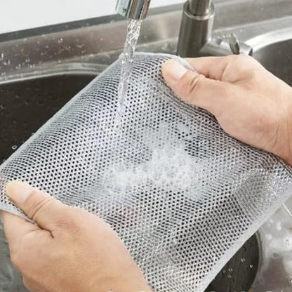 Pack of 4 Steel Wire Cleaning Cloth