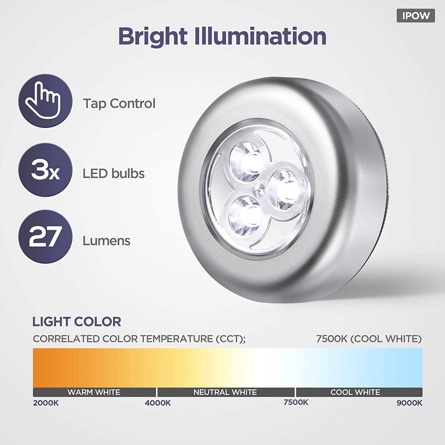 Touch 3 LED Light