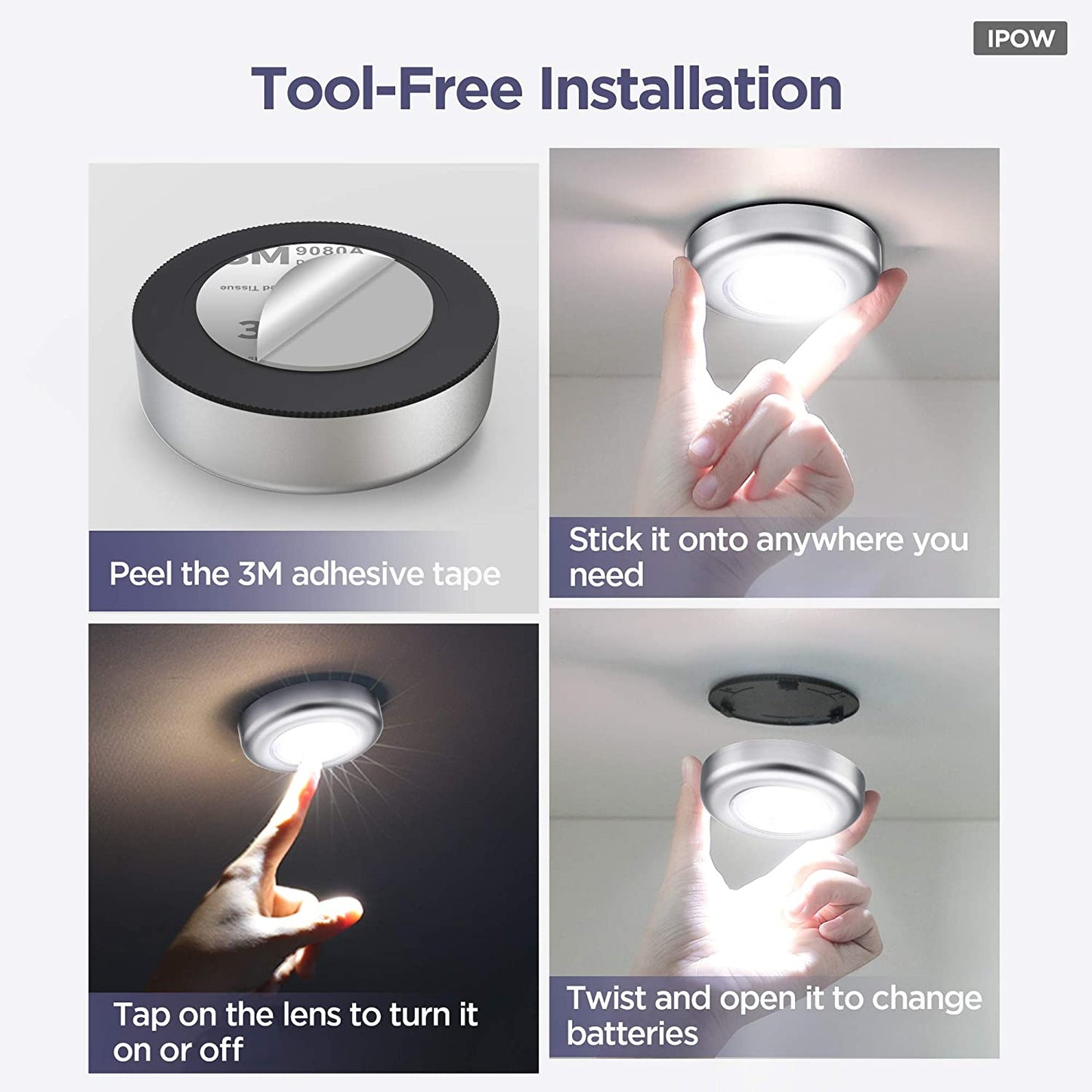 Touch 3 LED Light