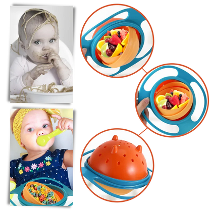 Spill Free Gyro Bowl For Kids