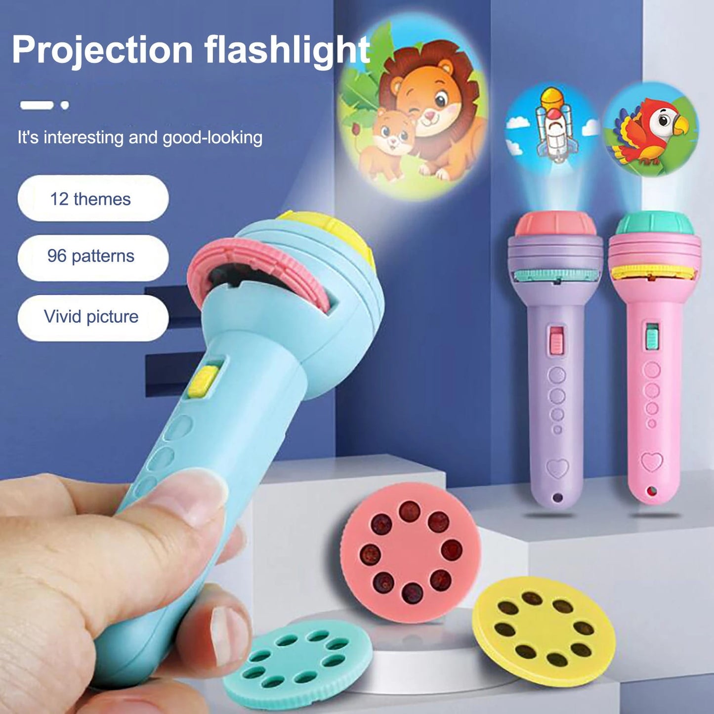 Mini Flashlight Projector Torch Toy